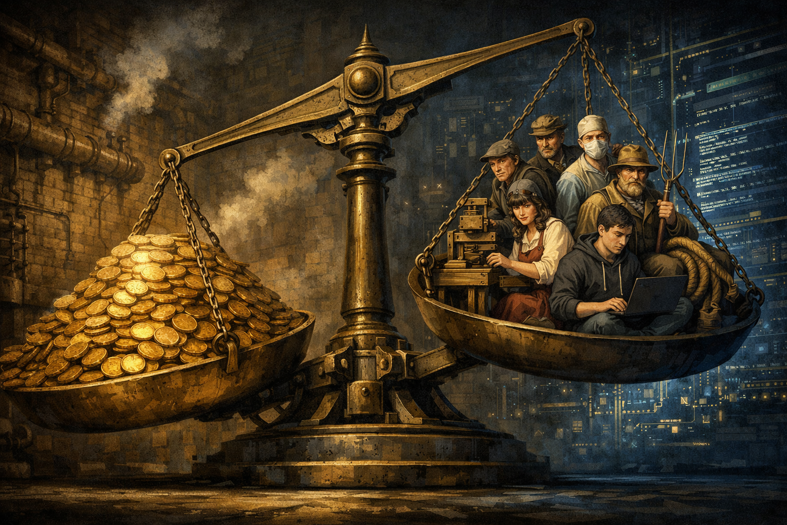 Who gets the money when machines get faster?